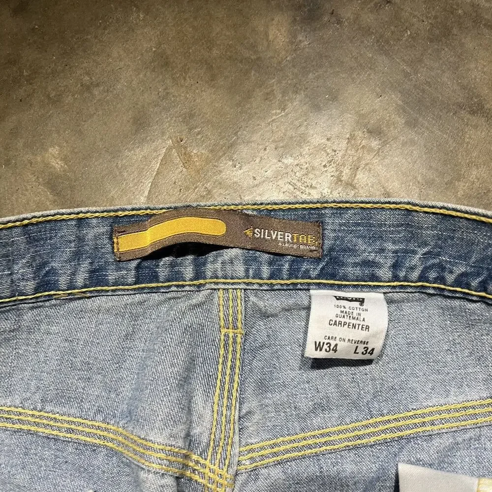 Vintage Y2k Levi's Silver Tab Distressed Carpenter Jeans